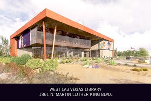 West Las Vegas Library artist rendering