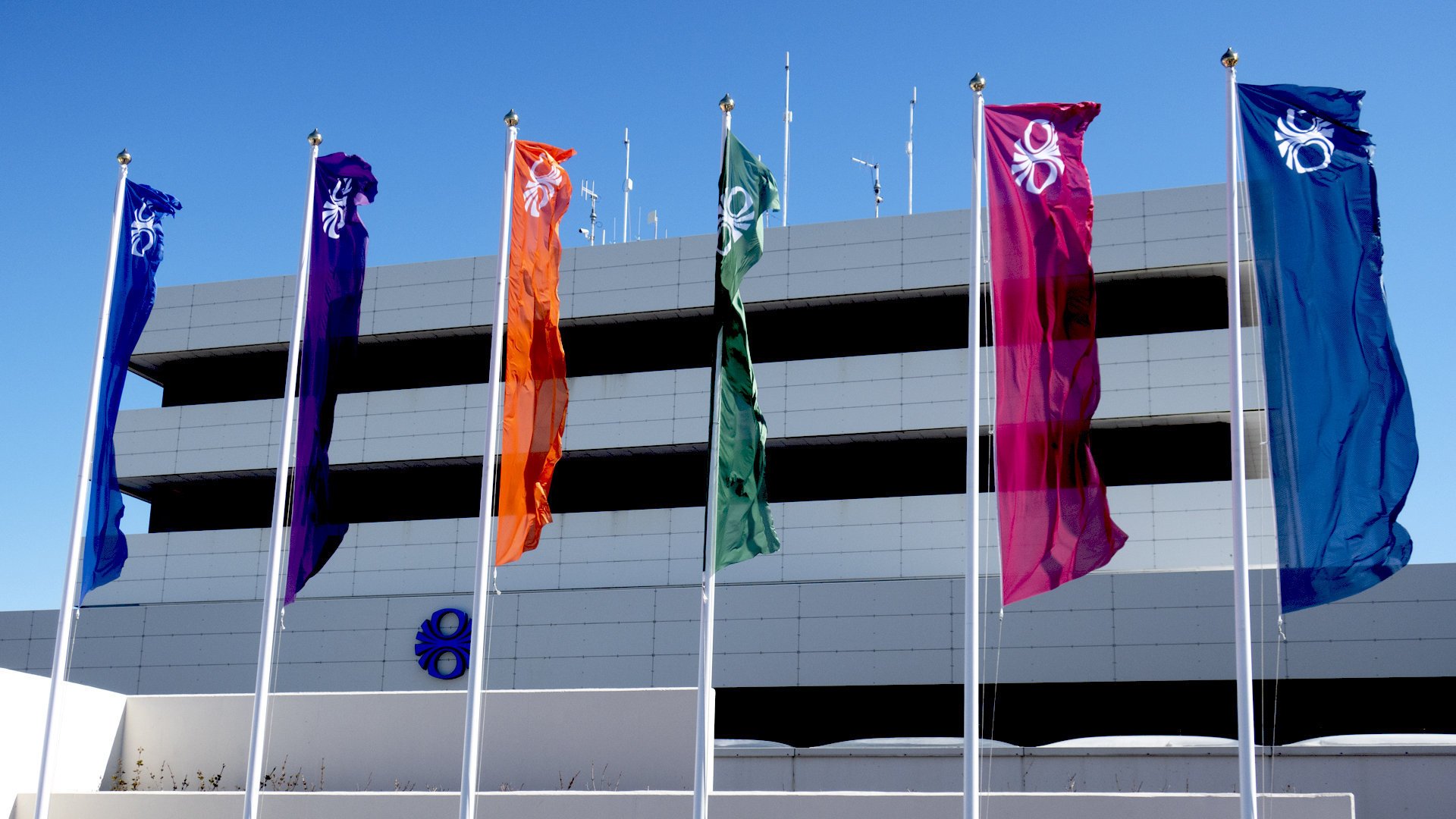 RUV flags at RUV HQ