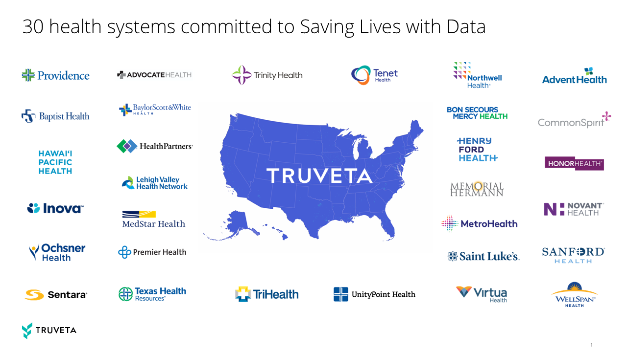 ruveta is a collective of 30 US health systems with a shared mission of Saving Lives with Data. 