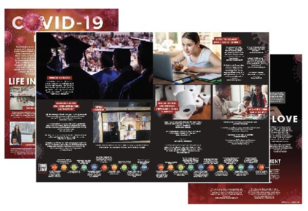 Jostens is providing free yearbook page designs to help schools document the insights and impacts of COVID-19. 