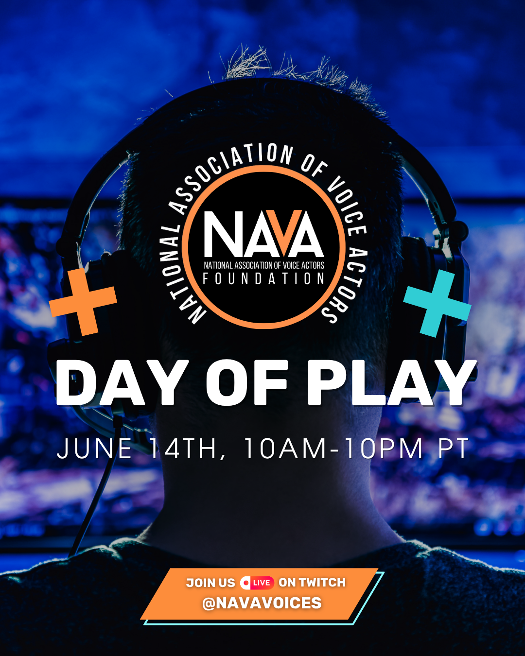 NAVA's “Day of Play” livestream event on Saturday, June 14, brings together top YouTube and Twitch streamers and the beloved voices behind today’s most iconic characters in video games.