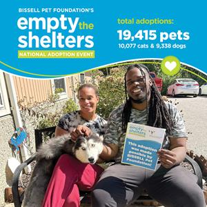 Empty the Shelters event helps 19,415 pets find loving homes