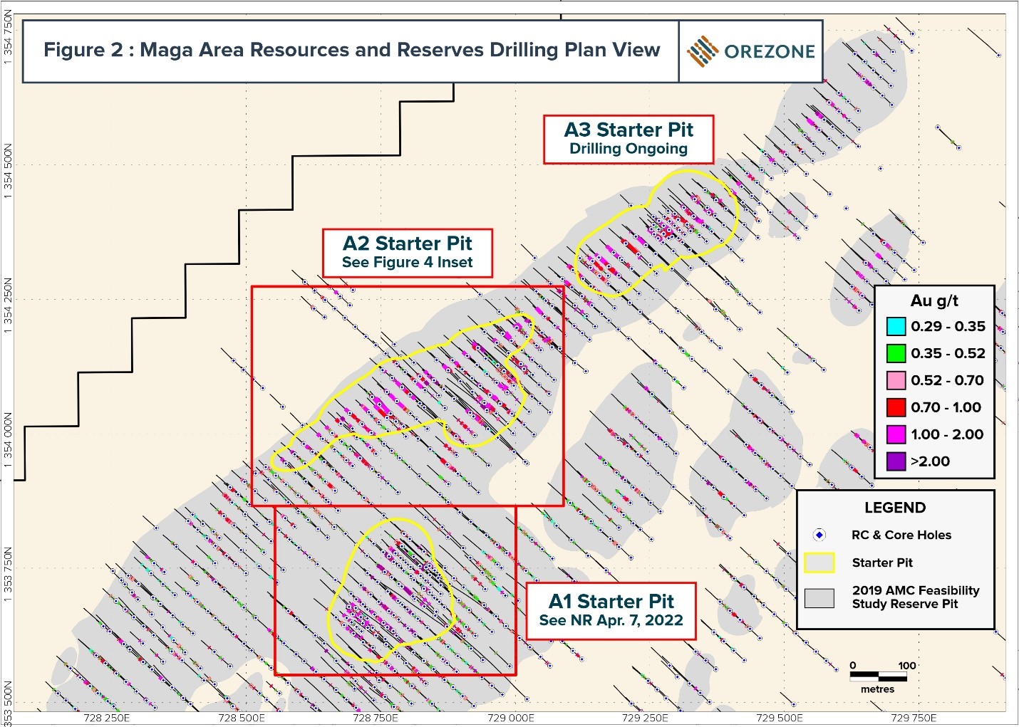 Maga Area Resources and Reserve Drilling Plan View