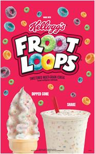 Hamburger Stand Toasts National Cereal Day with its Delicious Froot Loops Dipped Cone & Shake