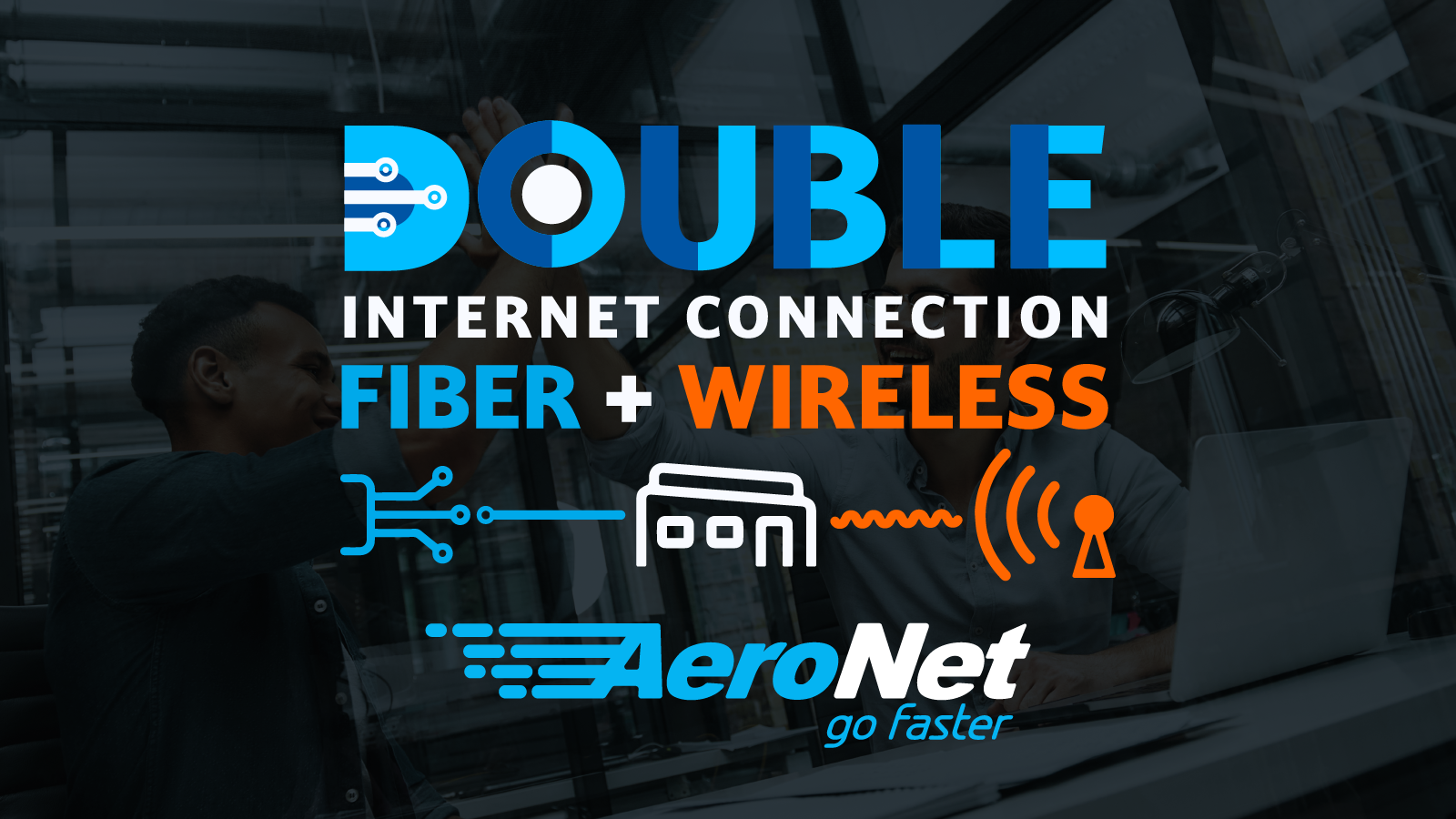 DNA is an integrated dedicated solution that connects your company to the internet using fiber and microwave technology, providing high availability with a dual connection path.