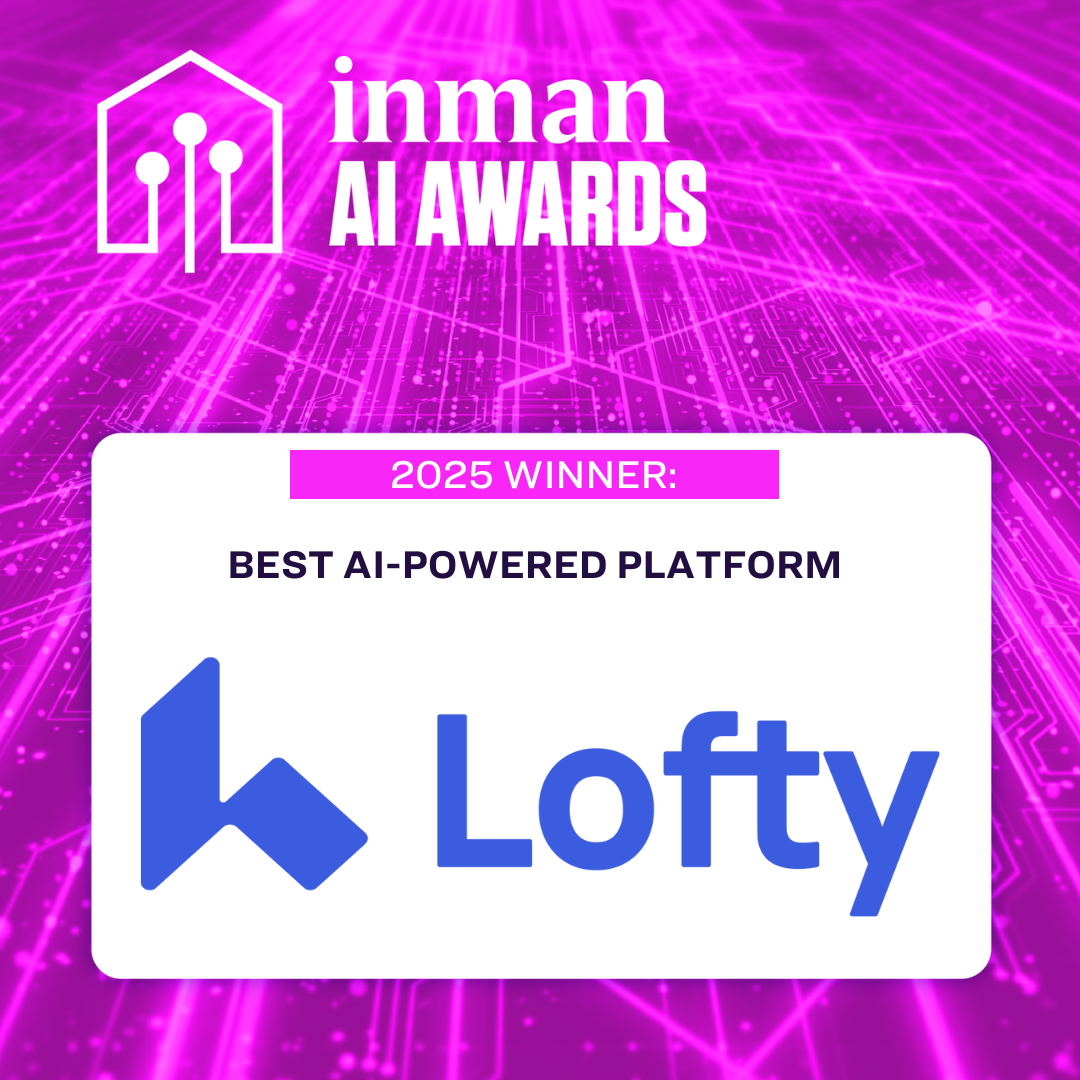 Award-winning real estate technology innovator, Lofty today announced today it has been recognized as Best AI-Powered Platform in the 2025 Inman AI Awards.