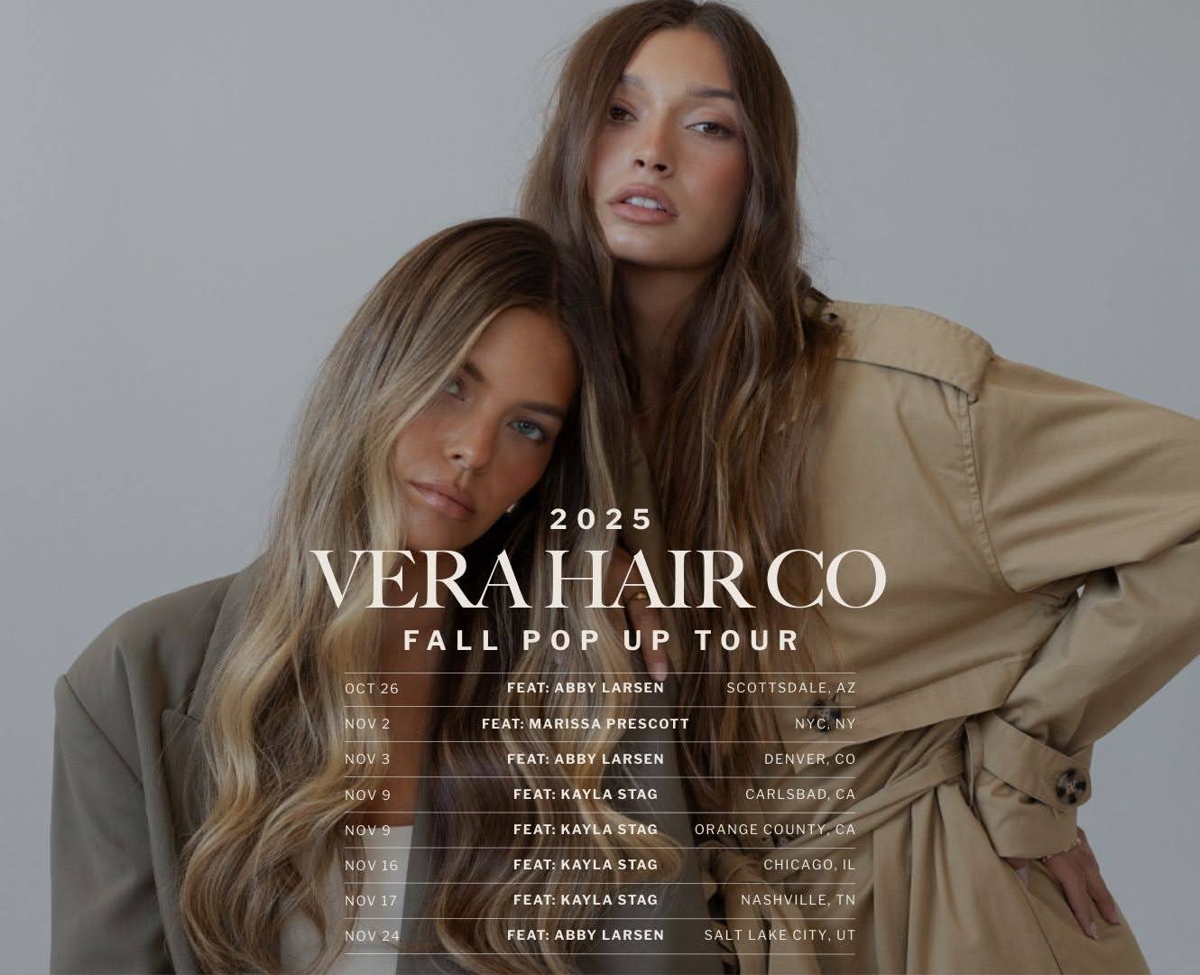 Vera Hair Company Launches Nationwide Pop-Up Tour Bringing Free Extension Education to Stylists