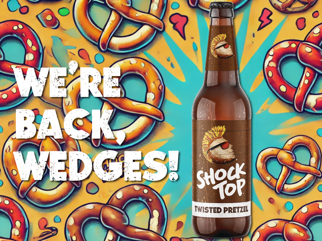 Starting today, Shock Top Twisted Pretzel will hit shelves in 6-packs and 12-packs