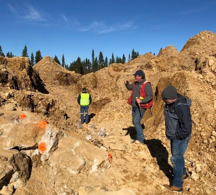 Figure 2: Uncovered Intense Quartz Network Between the Chubby and Moose Gold Zones