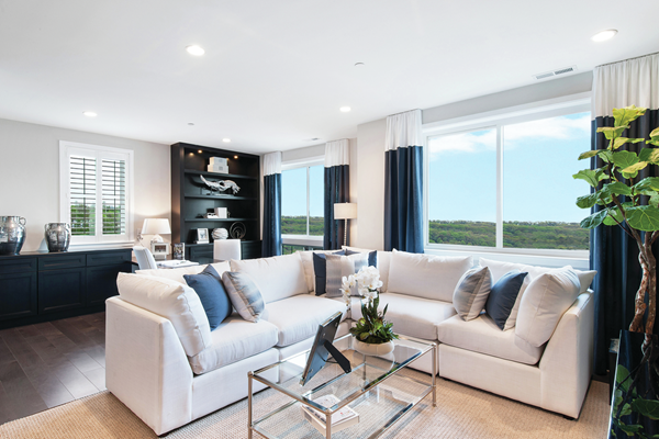 Priced from the low $500,000s, Overlook at Town Center offers six two-story townhome designs with 3 bedrooms, 2.5 bathrooms and one-car garages. Ranging in size from 1,493 to 2,406 square feet, the homes feature modern open floor plans with flexible living spaces, primary bedroom suites with private covered decks, and outstanding included features. 