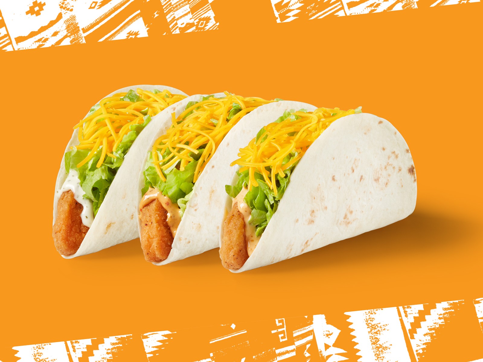Get Del Taco's Crispy Chicken Tacos 2 for $3 for a limited time.
