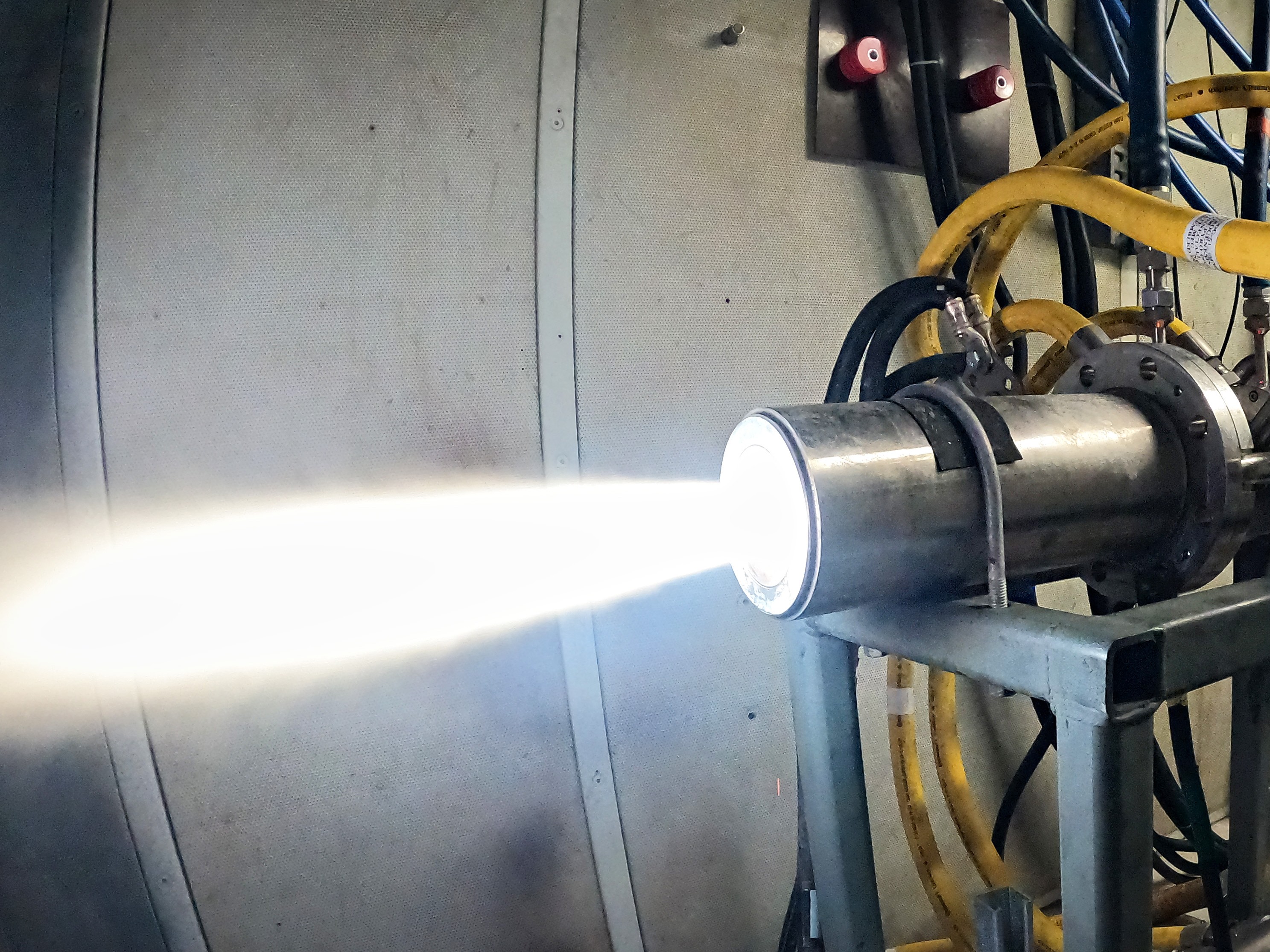 A proprietary PyroGenesis plasma torch, similar to the type that will be used to test solutions for effectively managing plastic waste.