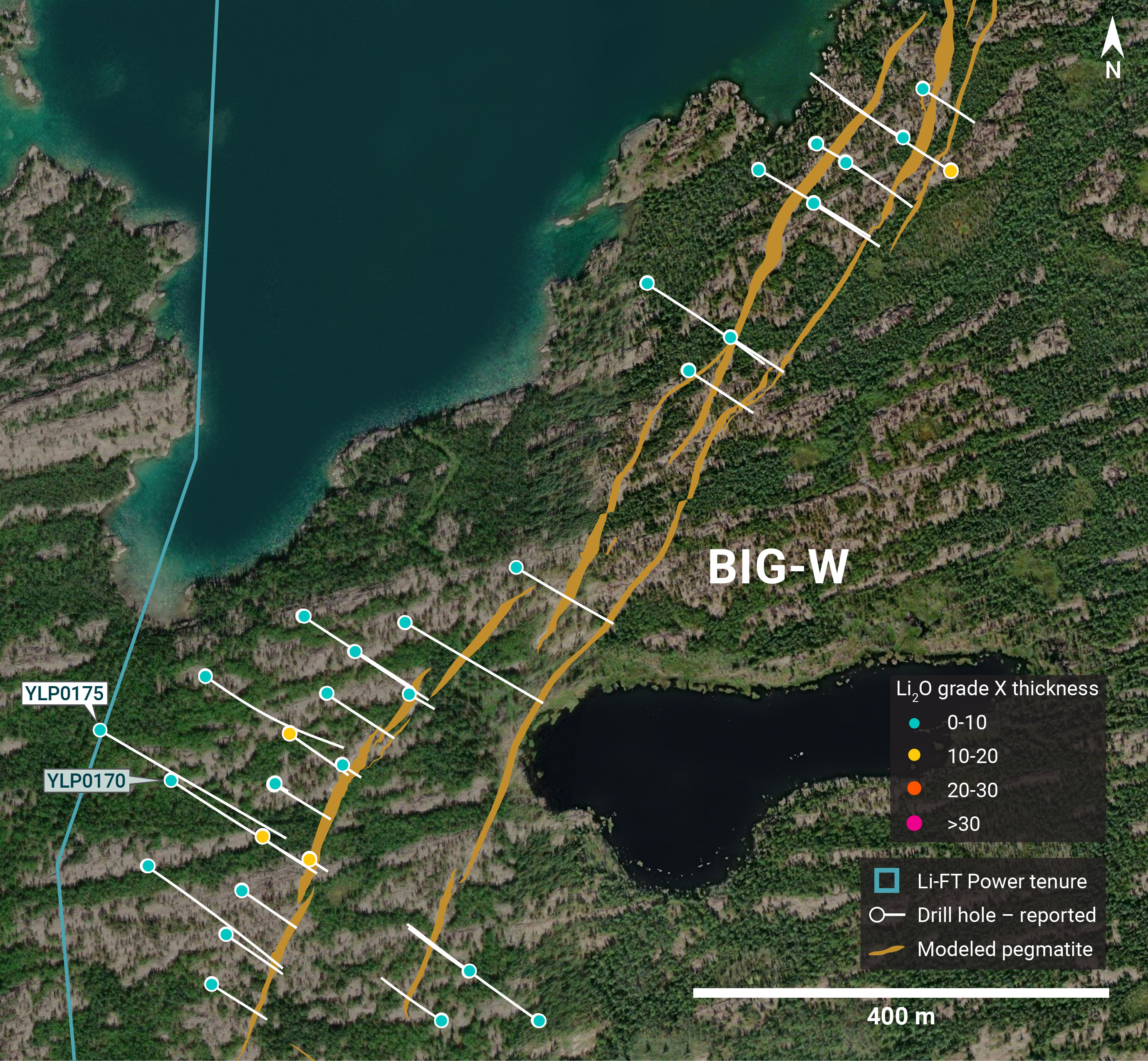 Individual Drill plans YK pegmatites NR 34 Big W