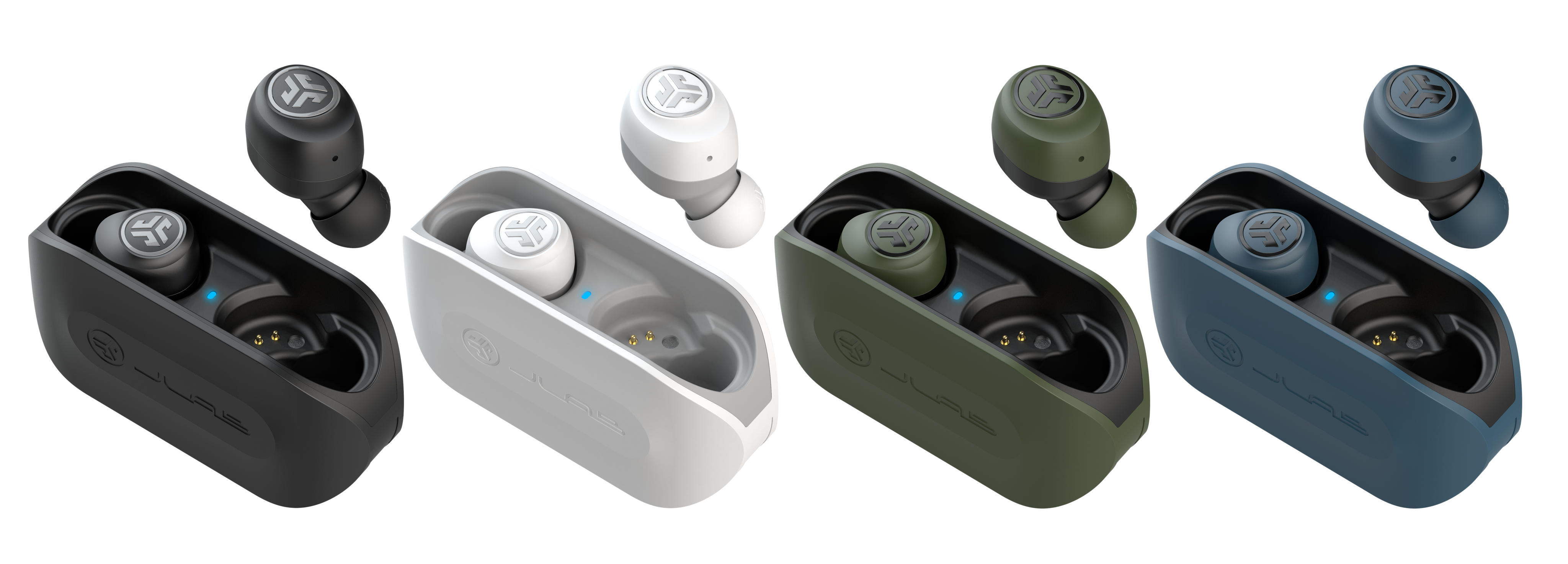 JLab GO Air True Wireless ($30) are available in four colors at select retailers in March. GO Air True Wireless Earbuds are the smallest fit ever from JLab's best-selling true wireless, 20% smaller than JBuds Air. Offering 20+ hours of total playtime and a wallet-friendly price, JLab GO Air features touch controls and dual connect, allowing the earbuds to be used independently.