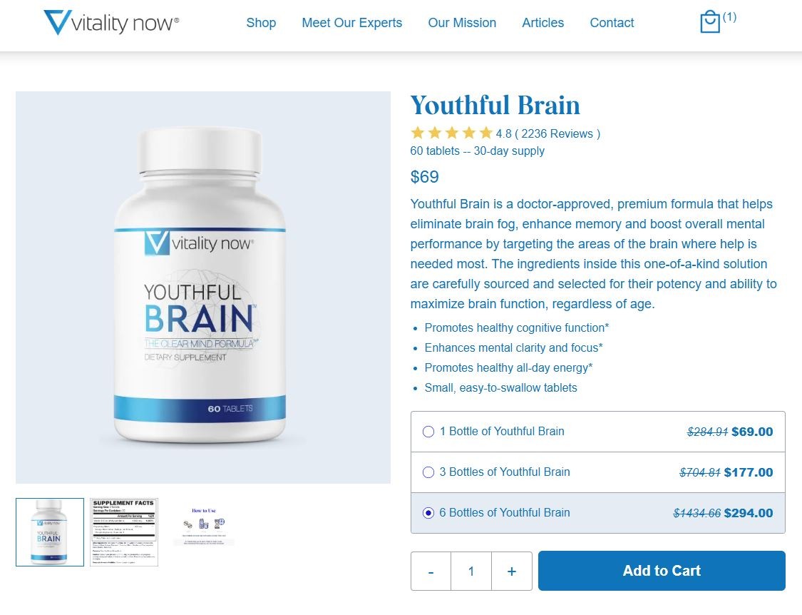 Youthful Brain Supplement