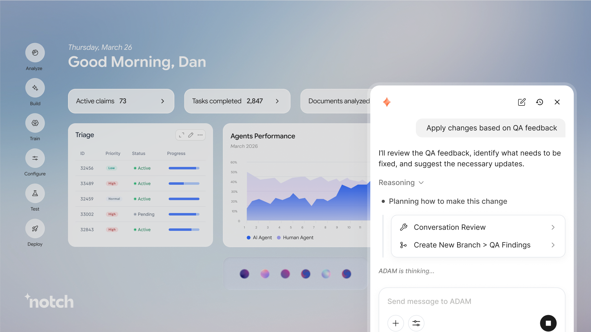 Notch AI Dashboard