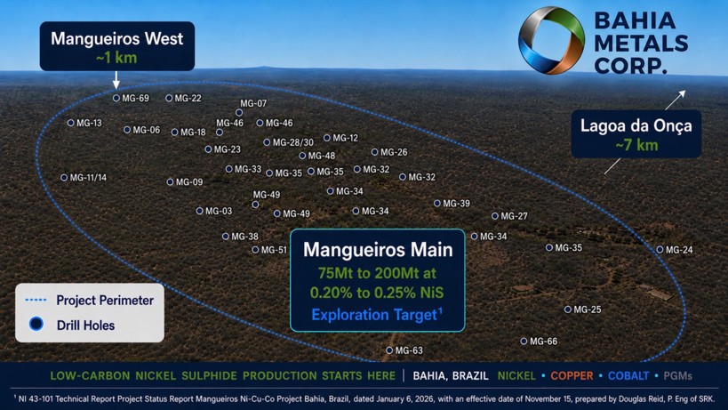 Mangueiros Nickel-Copper-Cobalt-PGM Project Area