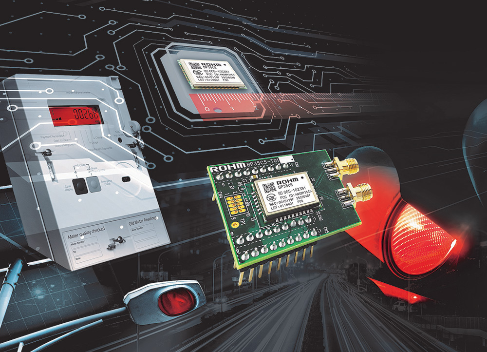 ROHM's new BP35C5 Wi-SUN FAN (Field Area Network) module eliminates the communication costs associated with conventional LPWA