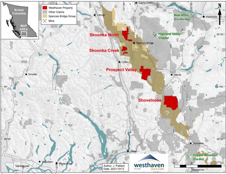 Property Map Spences Bridge Gold Belt