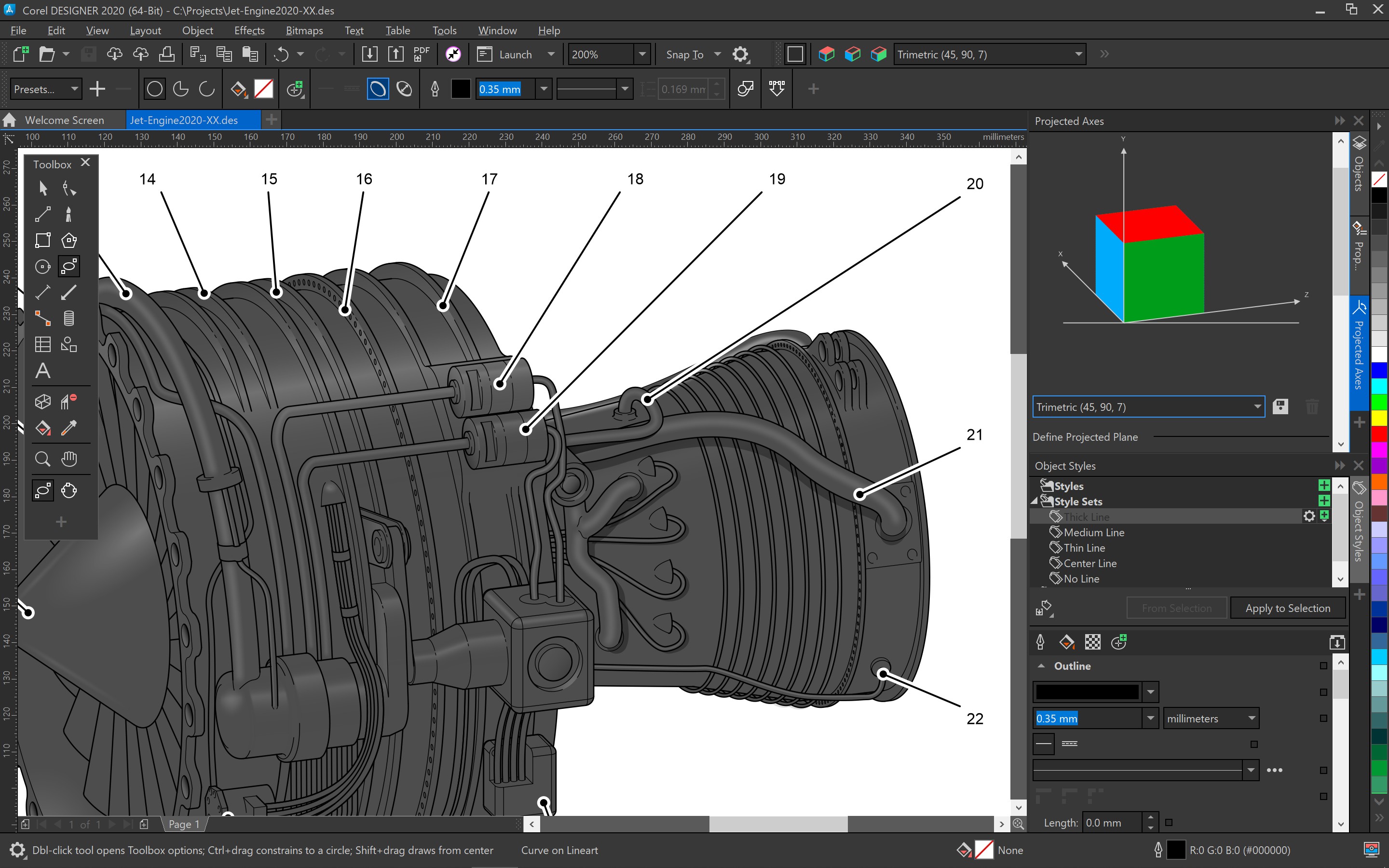 CorelDRAW Technical Suite 2020_Isometric Tools