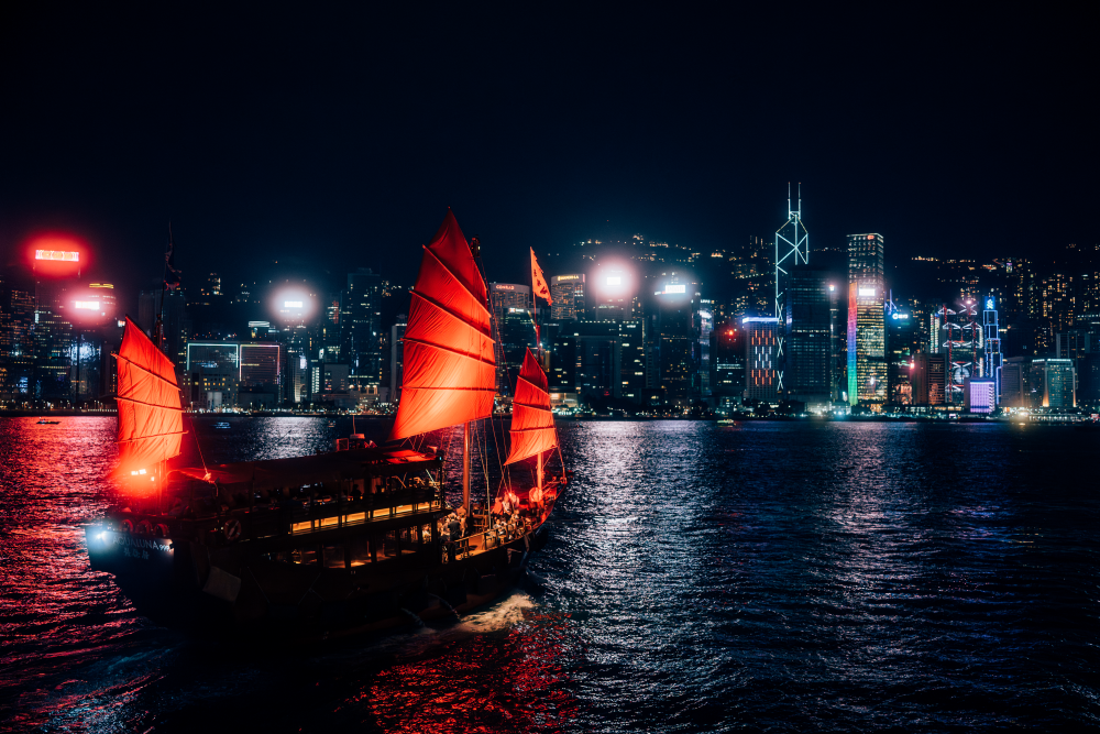 Hong Kong Harbour Night Scene Gems
