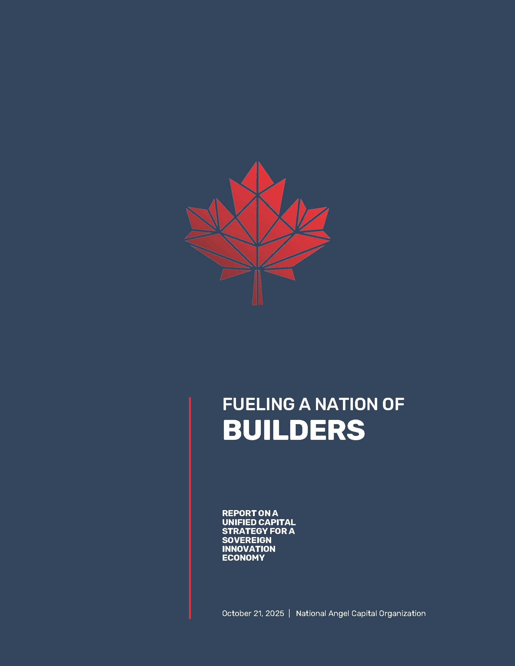 NACO Report on a Unified Capital Strategy - Cover