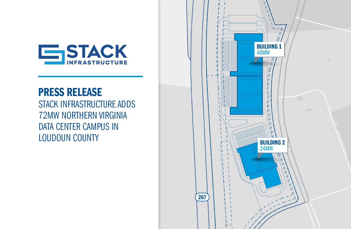 STACK Infrastructure Adds 72MW Northern Virginia Data Center Campus in Loudoun County