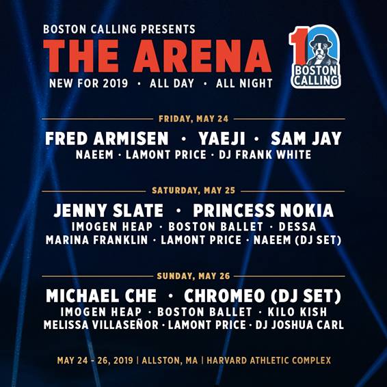 Boston Calling Arena Lineup