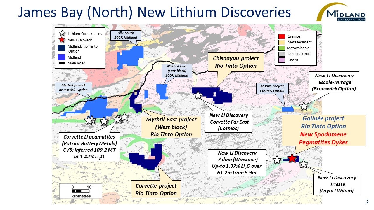 Figure 2 JB (North) New Lithium Discoveries