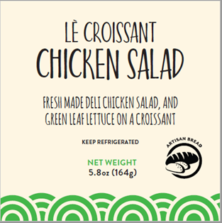 Packaging Label of Recalled Items