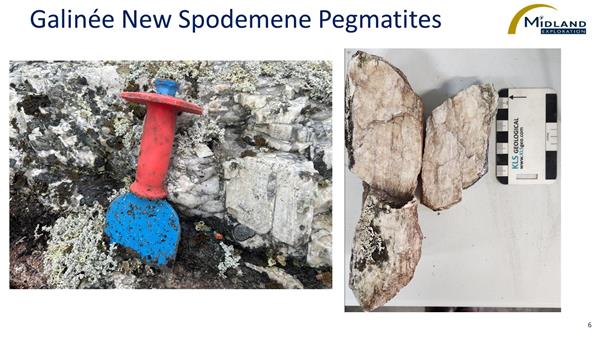 Figure 6 Galinée New Spodumene Pegmatites