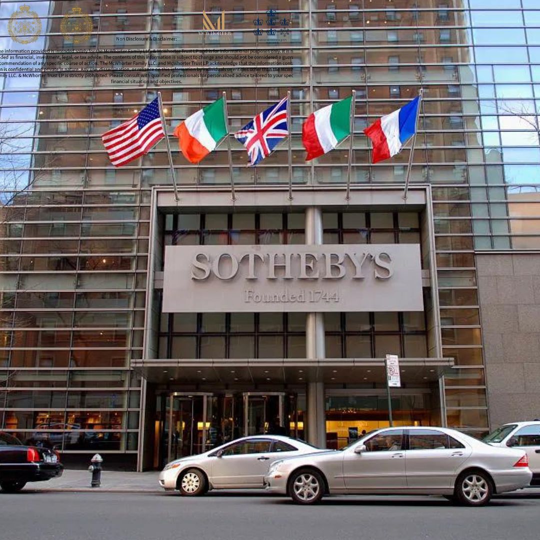 C.K. McWhorter Endows Sotheby's with the Illustrious McWhorter Family Trust Warrant, Recognizing its Superlative Standing in the World of Fine Art and