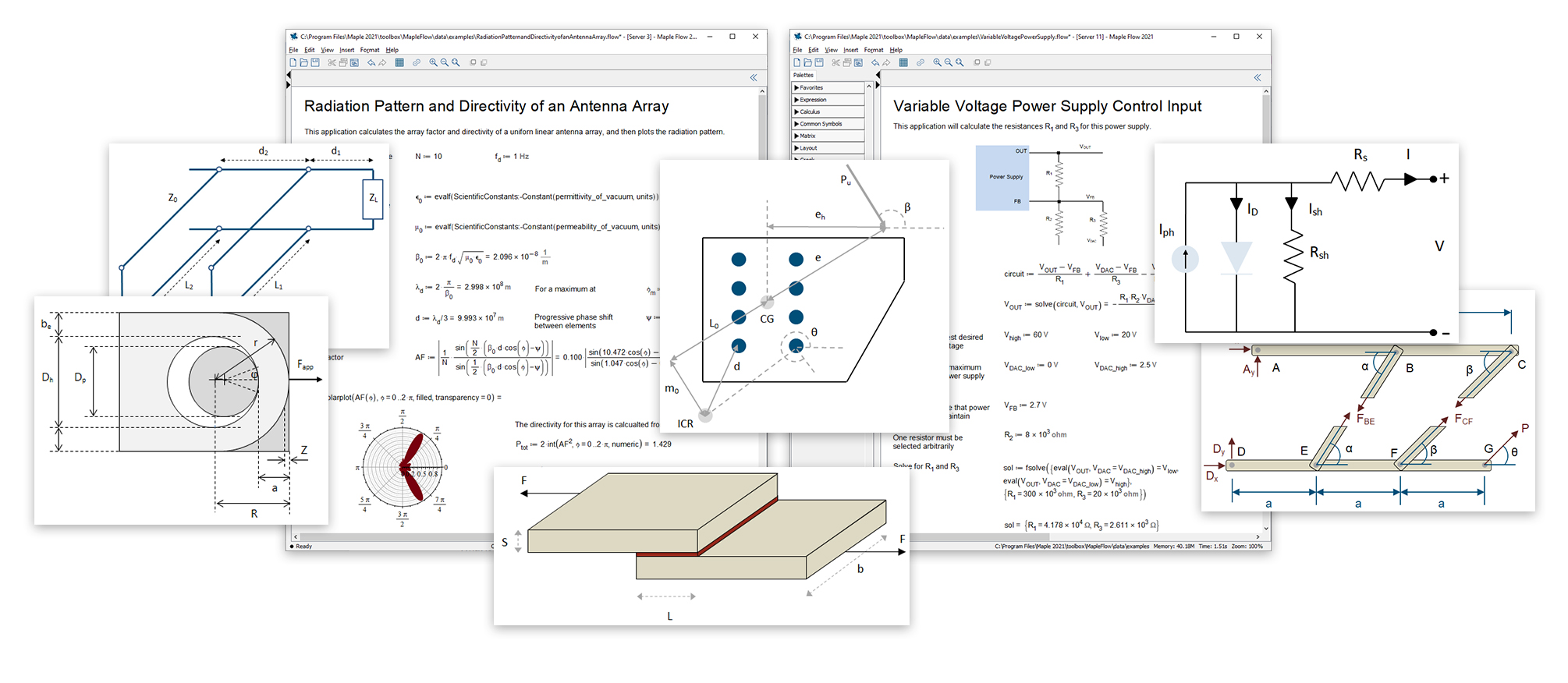 Maple Flow is a new calculation tool that combines a simple, freeform interface with a comprehensive math engine, supporting both daily engineering calculations and the creation of immersive technical reports containing live math.