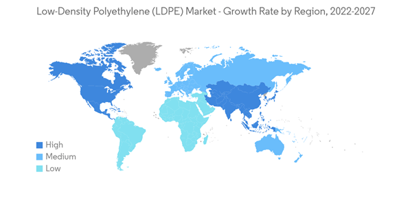 Low Density Polyethylene Market Low Density Polyethylene L D P E Market Growth Rate By Region 2022 2027