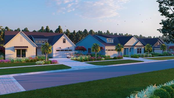 The future Toll Brothers model row at Riverton Pointe in Hardeeville, S.C.