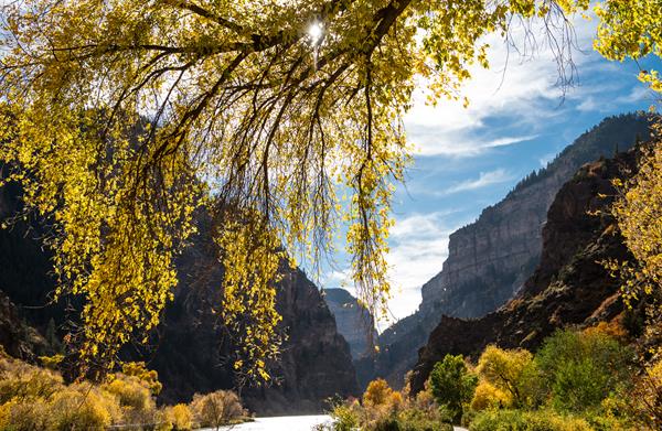 Stunning Glenwood Canyon by Glenwood Springs, Colorado