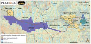 South Timmins Mining Project Map_PTX_FNC
