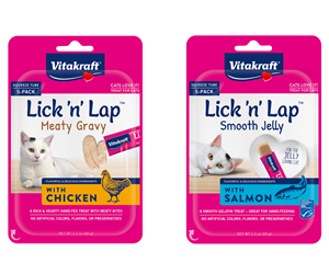 Vitakraft debuts two new products in its signature Lick 'n' Lap™ Snack Line
