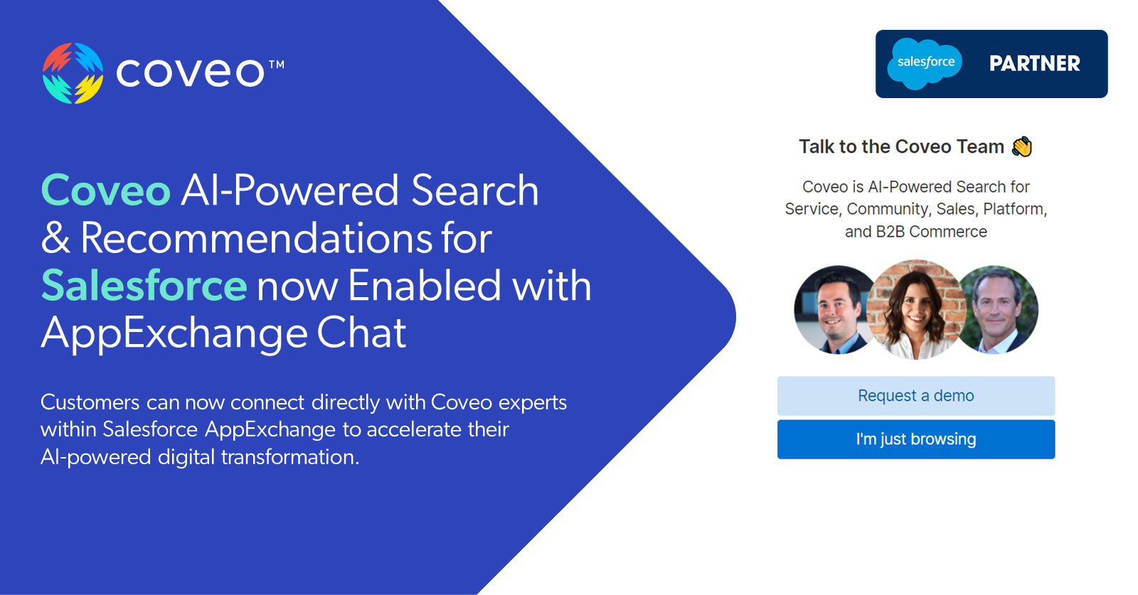 Coveo for Salesforce now Enabled with AppExchange Chat