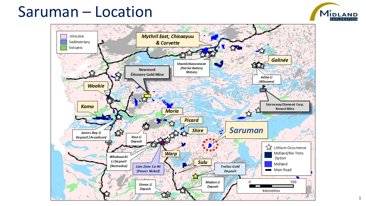 Figure 1 Saruman-Location