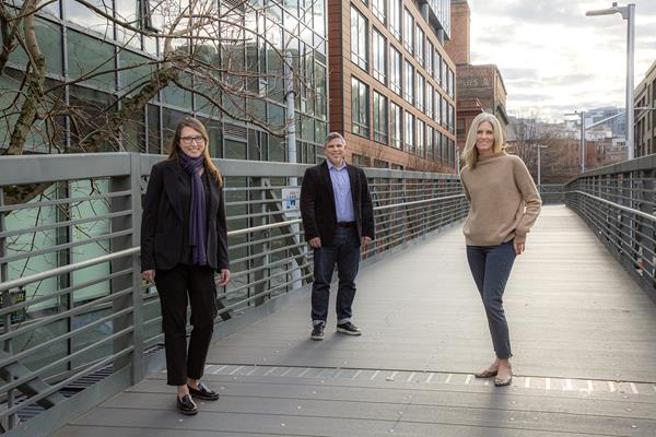 LMN Architects expands leadership team with addition of three new partners: Julie Adams, Osama Quotah, and Pamela Trevithick. Photo: © Adam Hunter/LMN Architects.