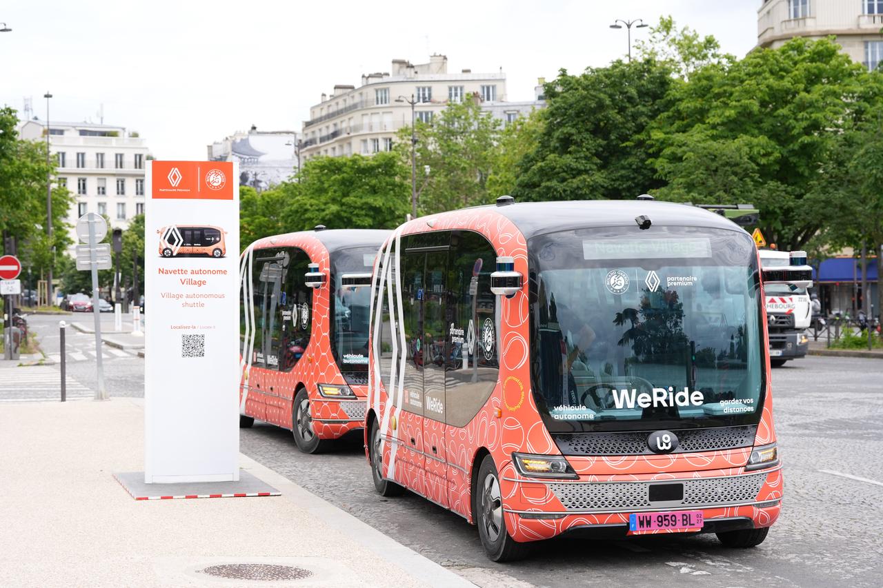WeRide Robobus at Roland-Garros