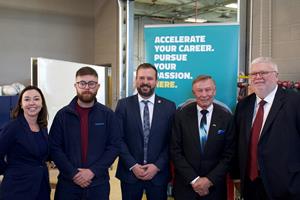 Speakers from the investment campaign announcement held at SAIT