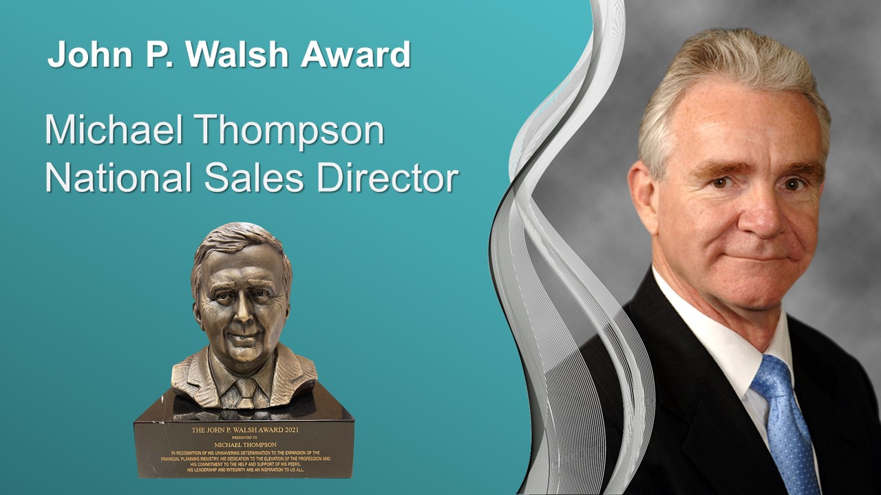 John P. Walsh recipient, Michael Thompson.