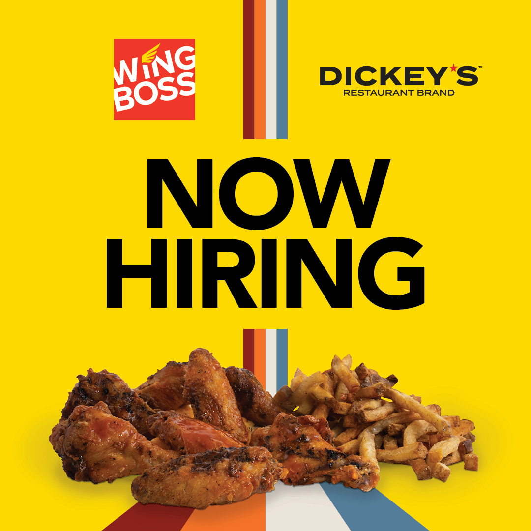 Today, Aug. 12 from 1-6 p.m., Wing Boss is hosting a hiring event at Addison Courtyard by Marriot. Wing Boss is looking to hire 12 dedicated team members – aptly named The Flock – for cashier, cook and bartender positions.