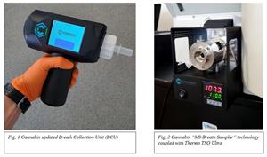 Cannabix updated Breath Collection Unit (BCU) Cannabix “MS Breath Sampler” technology
