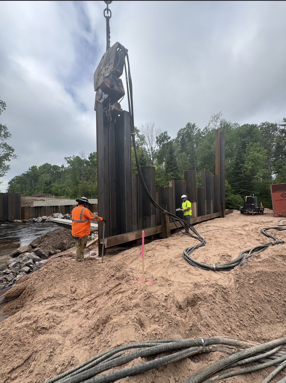 Off site stream mitigation project to replace 5 small culverts with a 50’ span bridge in cooperation with the Ontonagon County Road Commission. 