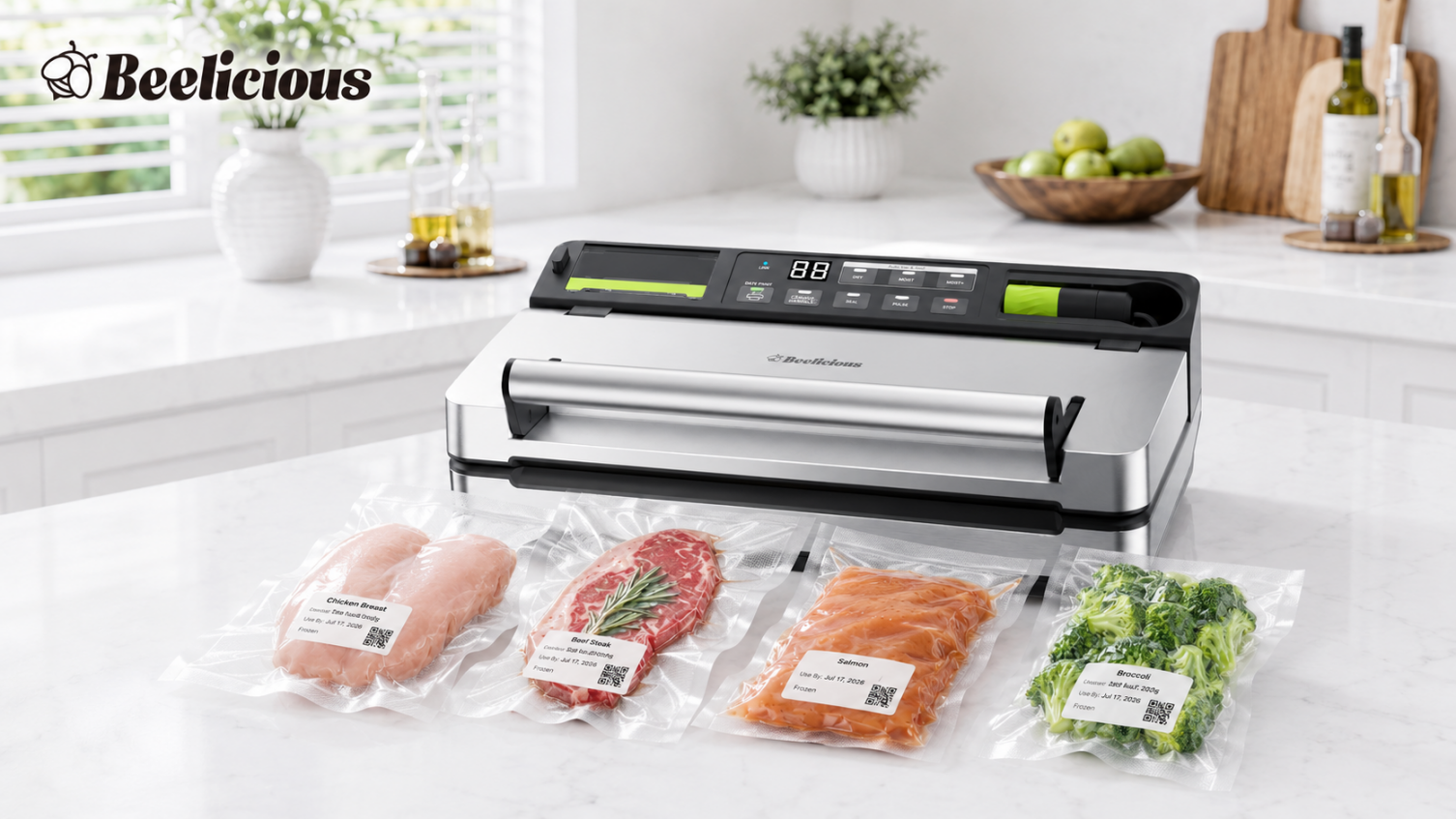 Beelicious FreshTrack Smart Vacuum Sealer