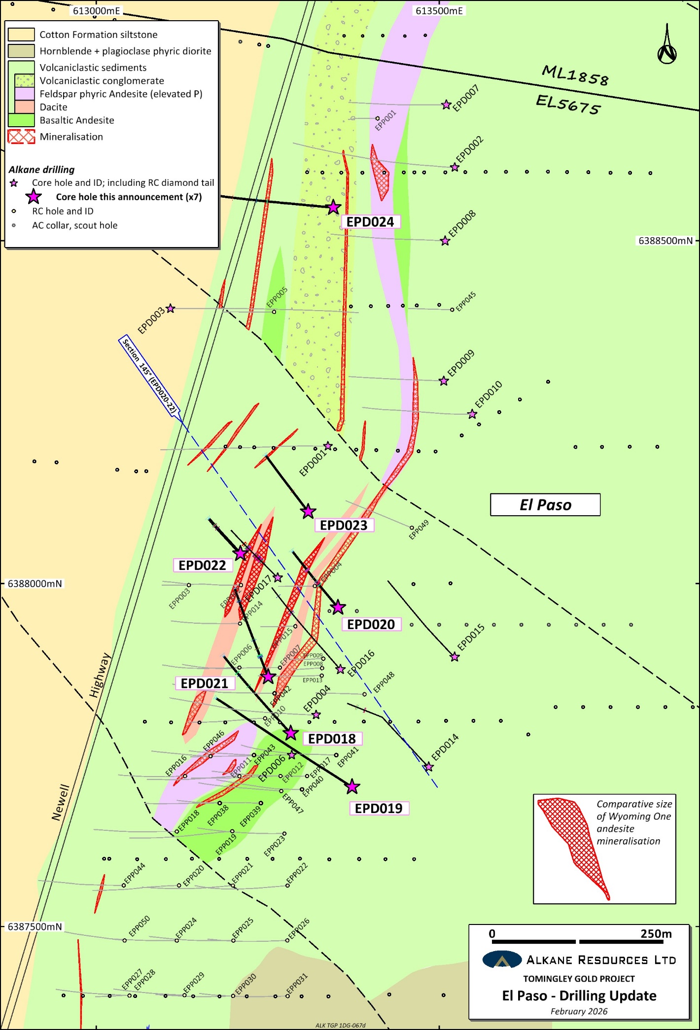 Tomingley Gold Project El Paso - Drilling Update February 2026