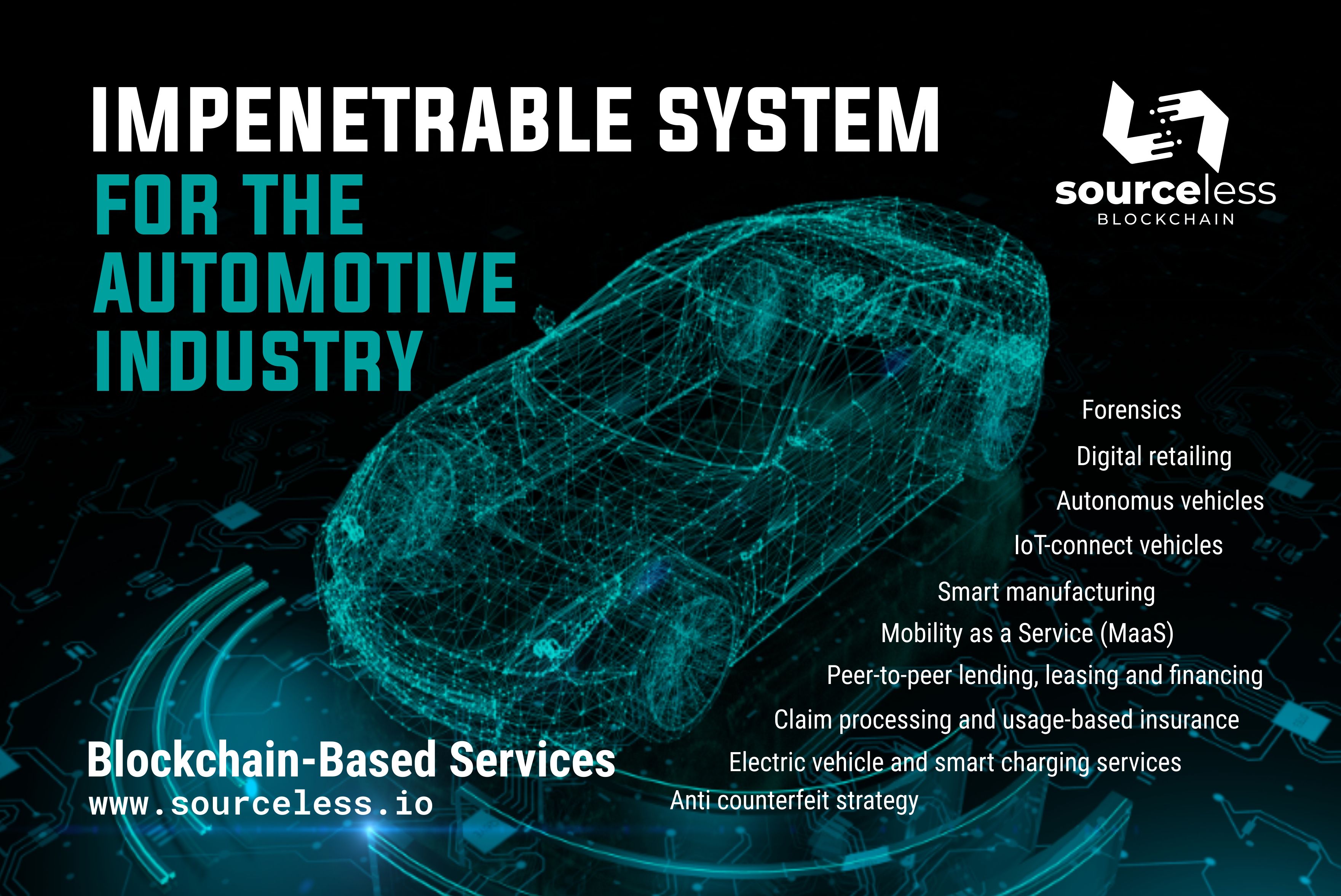 SourceLess Blockchain Launches an Impenetrable System for the Automotive Industry